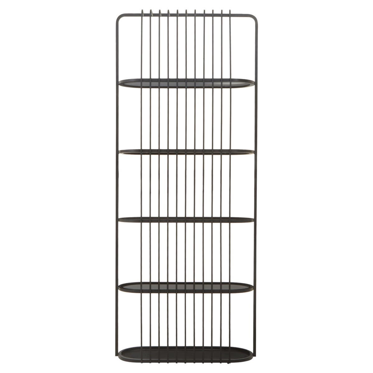 VOGUE FIVE TIER BLACK SHELF UNIT