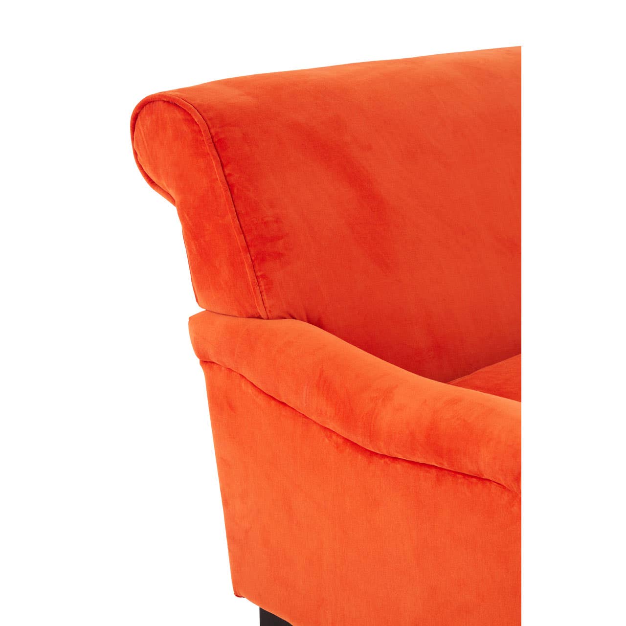 Large Plush Orange Armchair