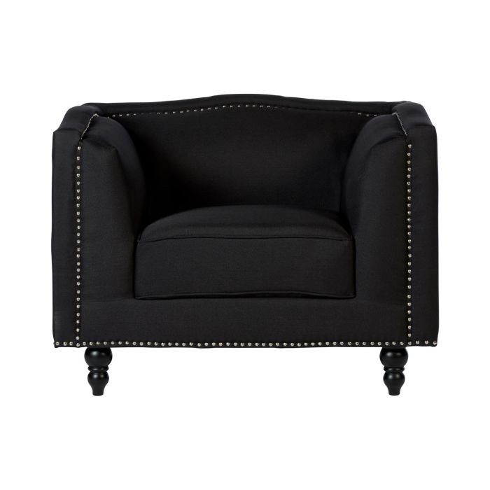 Feya Black Fabric Chair