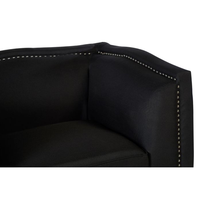 Feya Black Fabric Chair