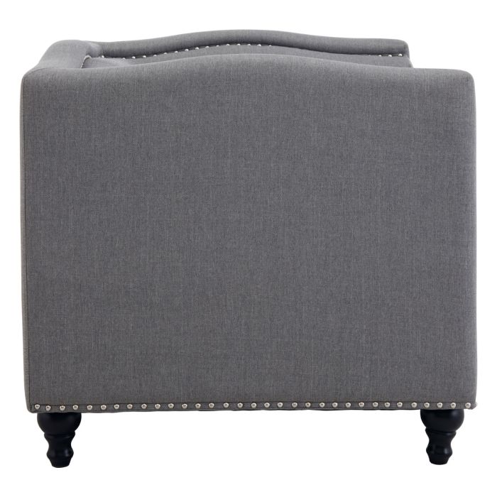 Feya Grey Fabric Chair