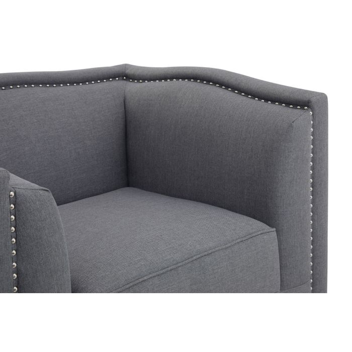 Feya Grey Fabric Chair