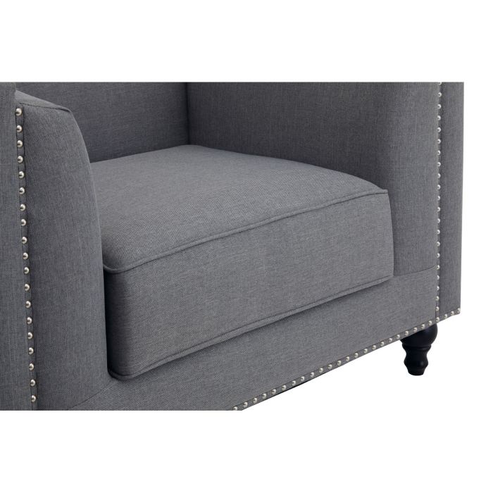 Feya Grey Fabric Chair