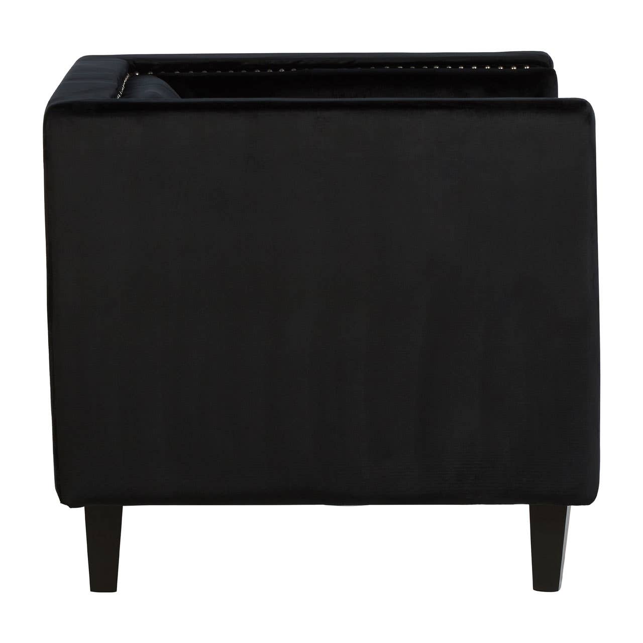 Felisa Black Velvet Chair