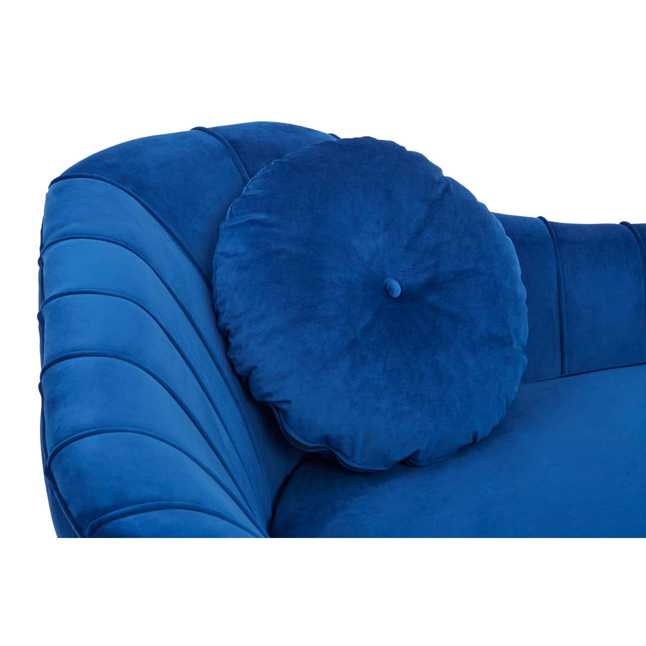 Felizia Midnight Left Arm Velvet Chaise