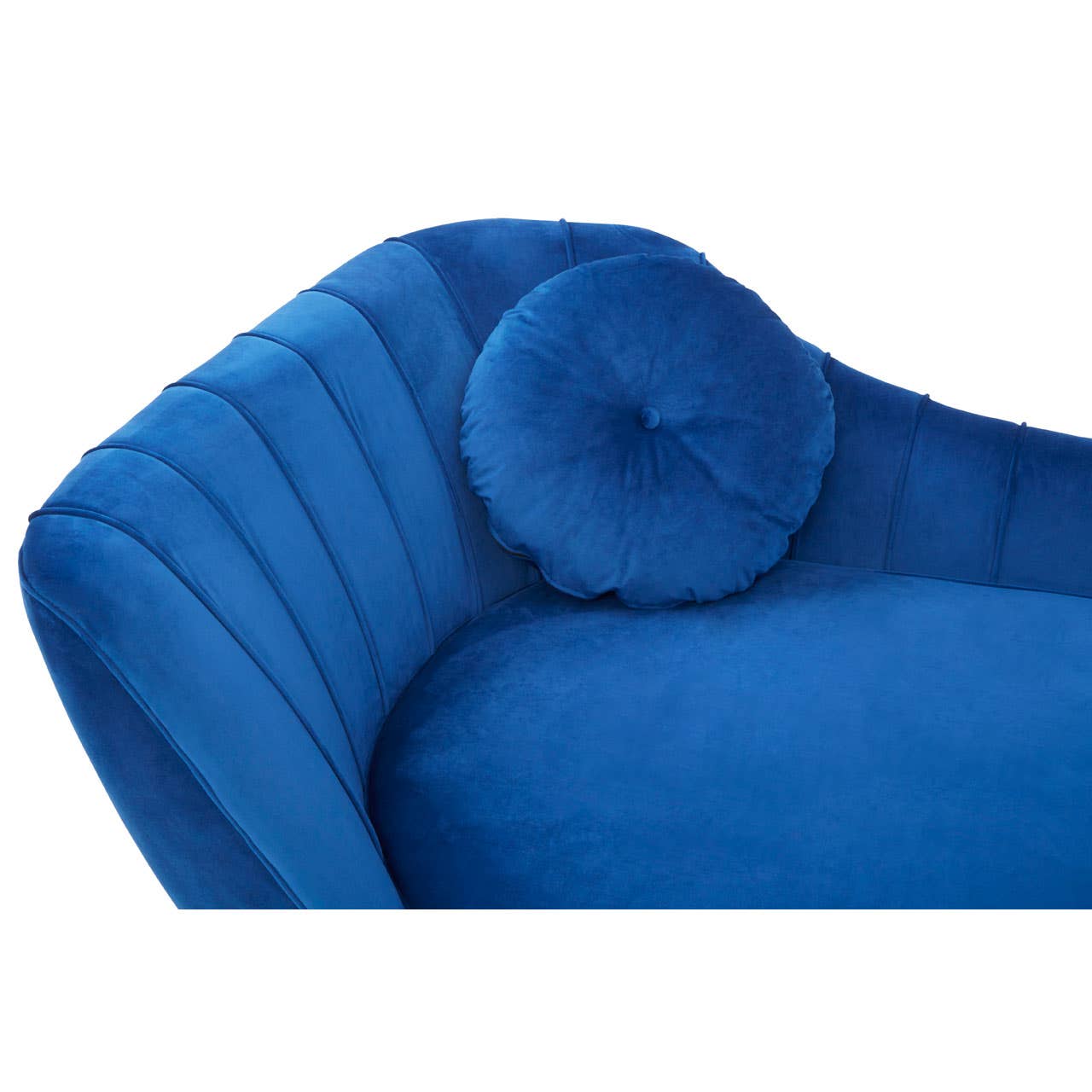 Felizia Midnight Left Arm Velvet Chaise