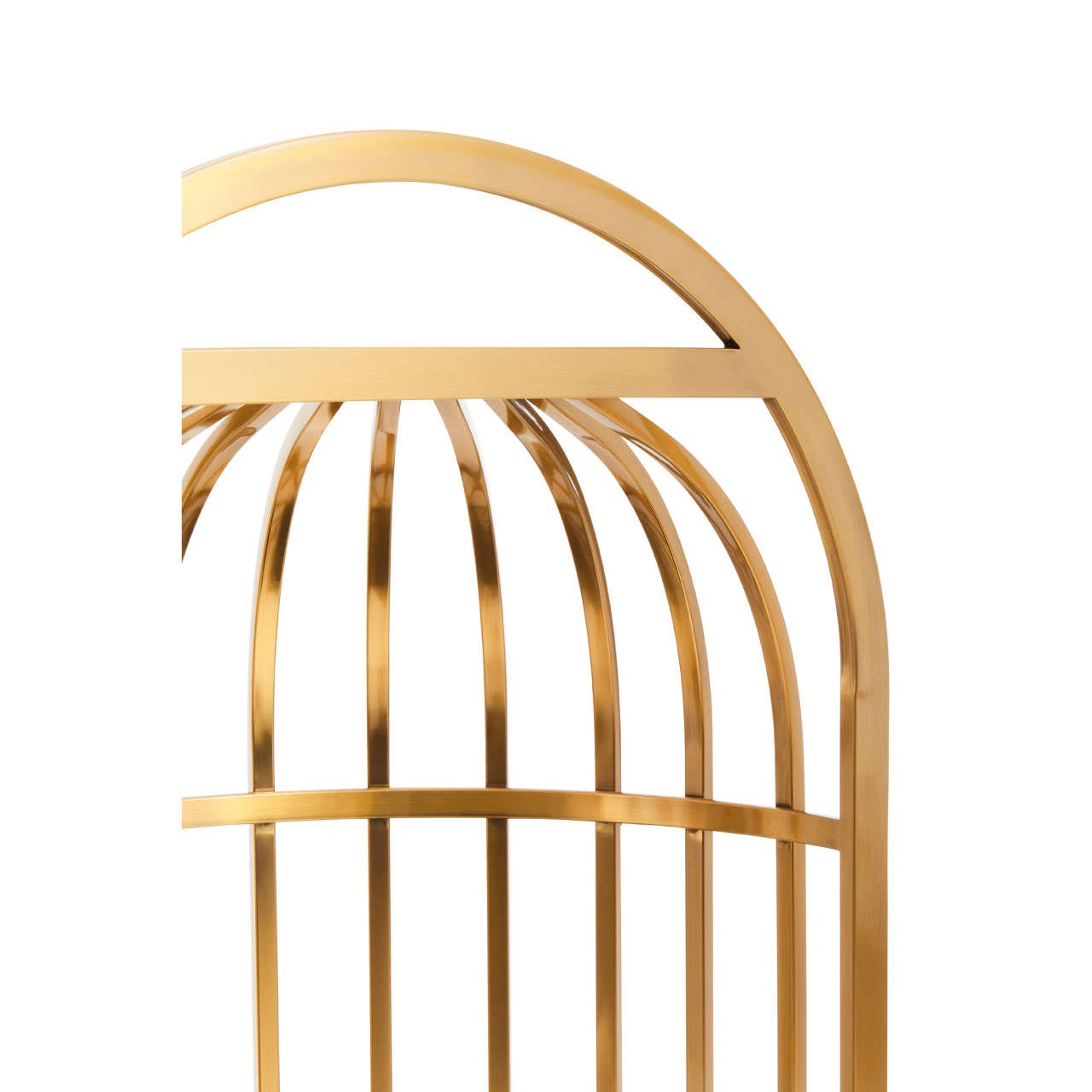 Eliza Brushed Gold Dome Cage Chair