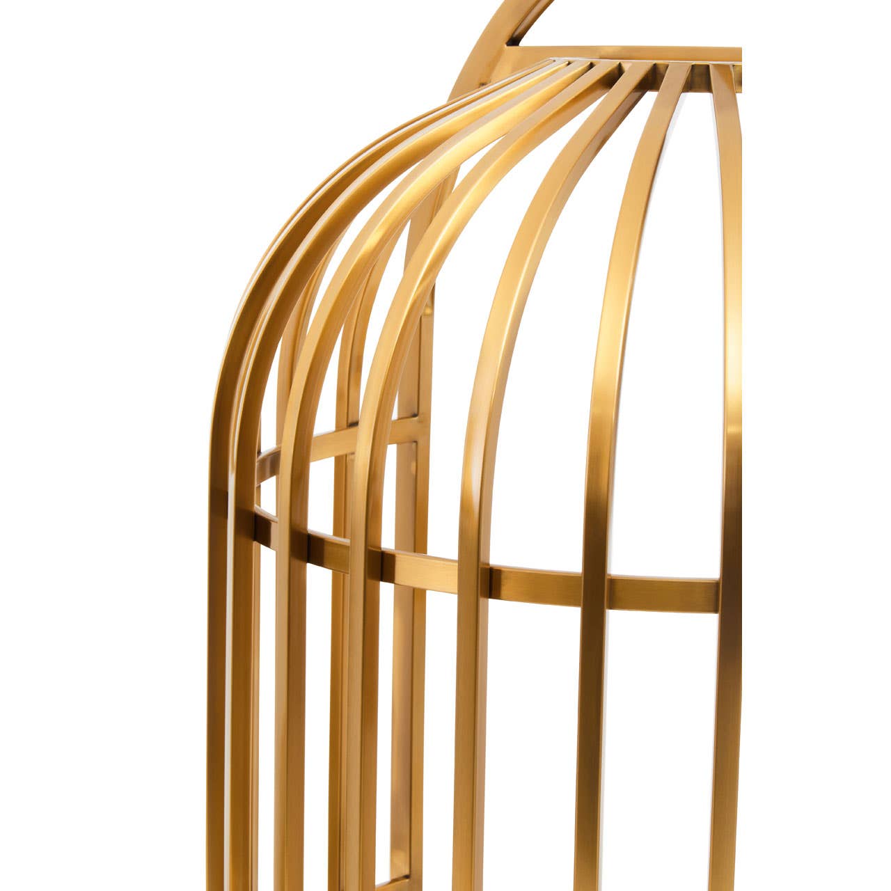 Eliza Brushed Gold Dome Cage Chair